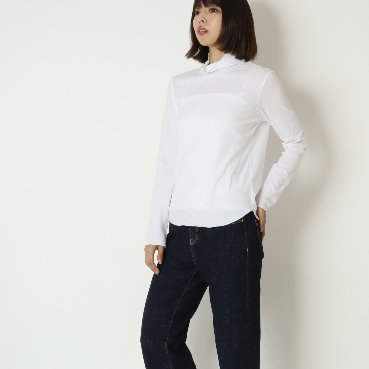 シアーハイネックトップス　8921293