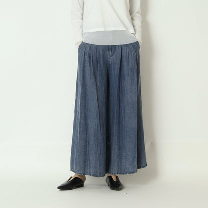 パウダーシルクデニムワイドパンツ　DR2620011