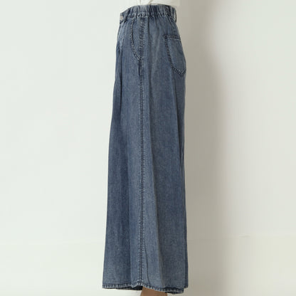 パウダーシルクデニムワイドパンツ　DR2620011