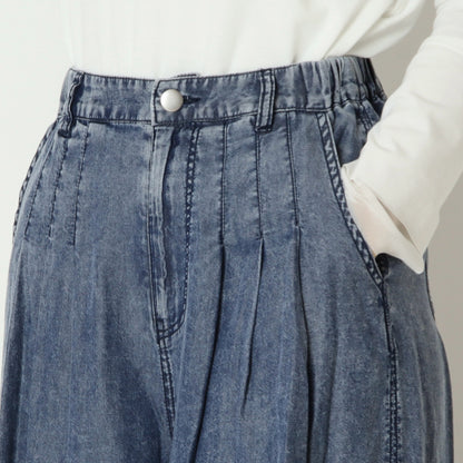 パウダーシルクデニムワイドパンツ　DR2620011