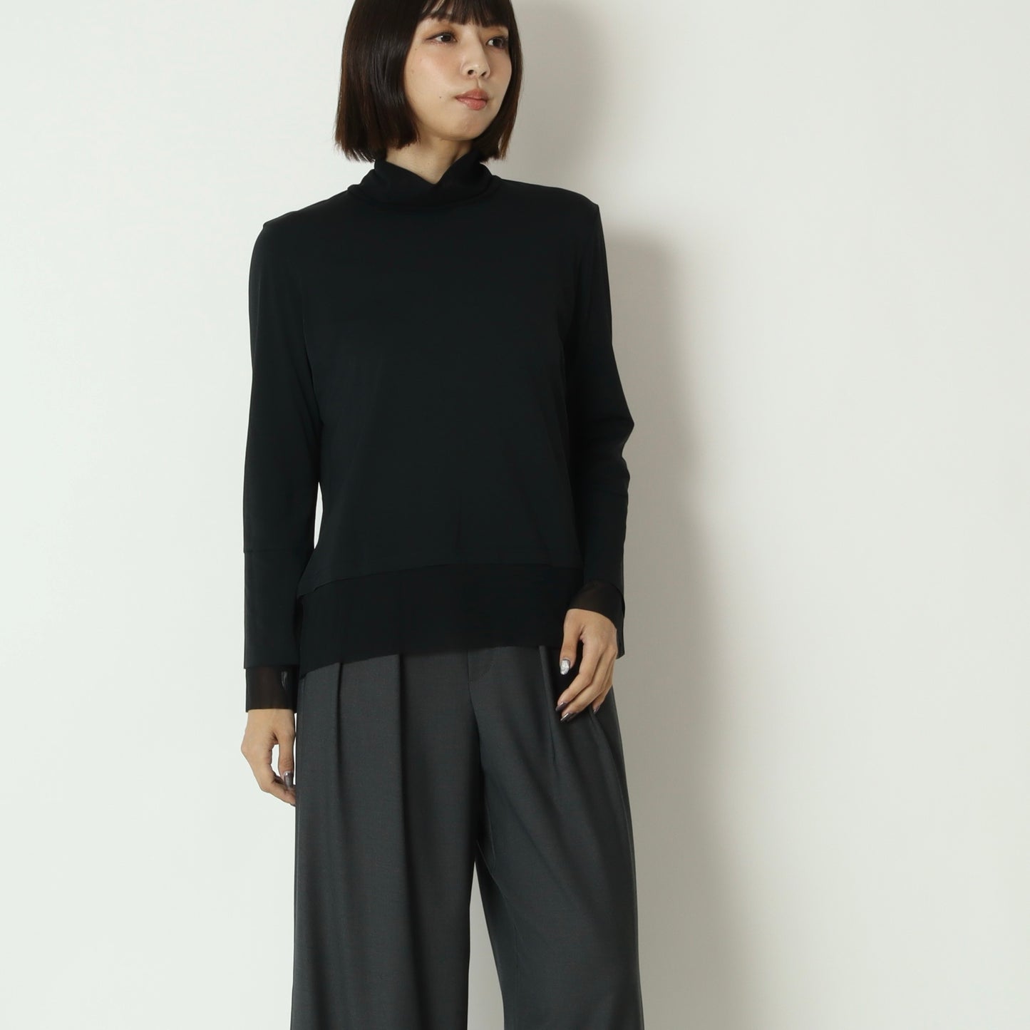 シアードッキングハイネックカットソー 633904