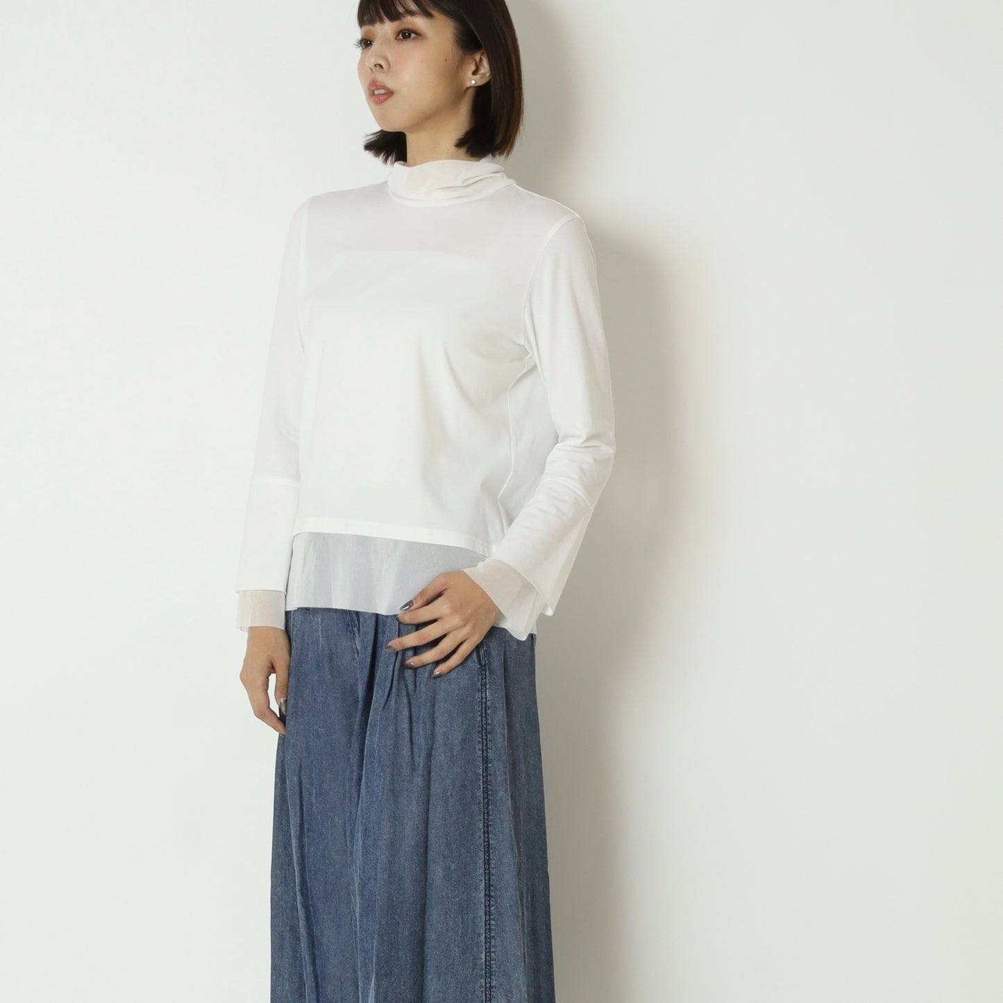 シアードッキングハイネックカットソー 633904