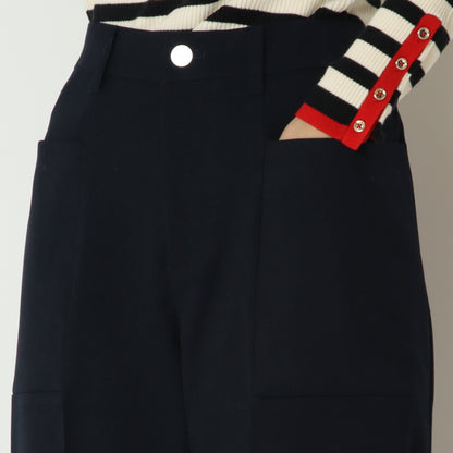 センタープレスセミワイドパンツ　632612