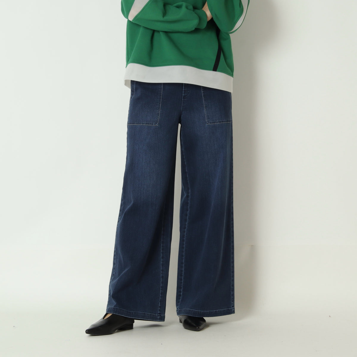 ISKOデニムワイドパンツ　631624