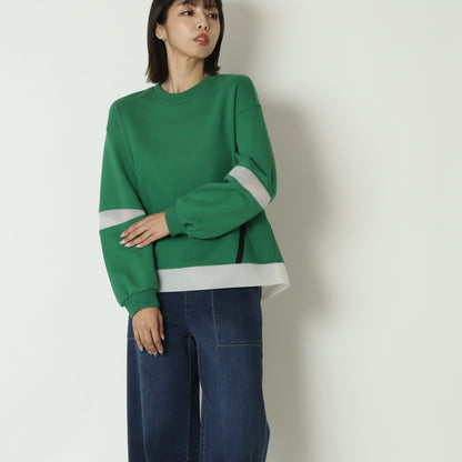 メッシュ素材ドッキングスウェット　632912