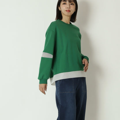 メッシュ素材ドッキングスウェット　632912