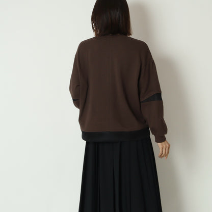 メッシュ素材ドッキングスウェット　632912