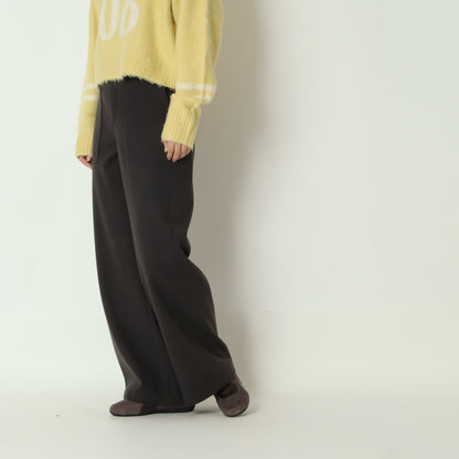 ウエストリブワイドパンツ　641611