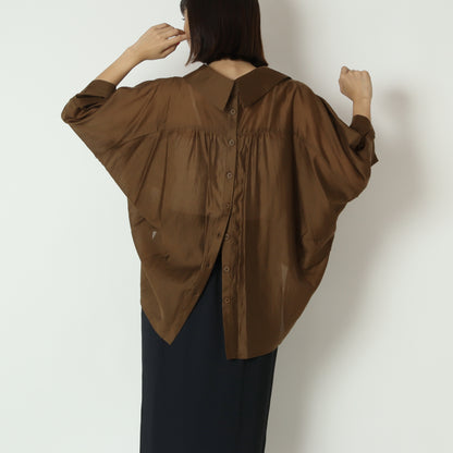 CB釦スキッパーシアーシャツ　813207