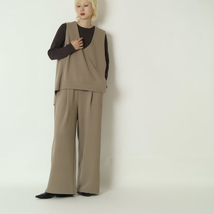 ワンタックワイドパンツ　263733