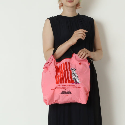 Ball＆Chain
ダルメシアン刺繍ショッピングバッグ　0400005263