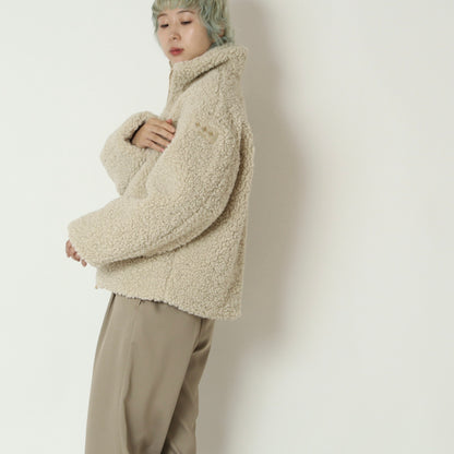 スタンドカラーボアブルゾン　LUELA