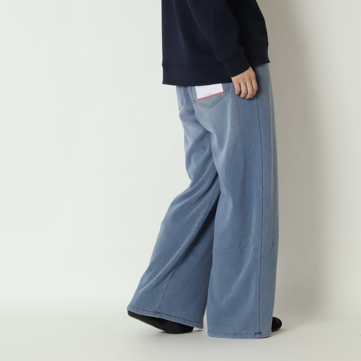 ドロストウエストワイドパンツ　943553