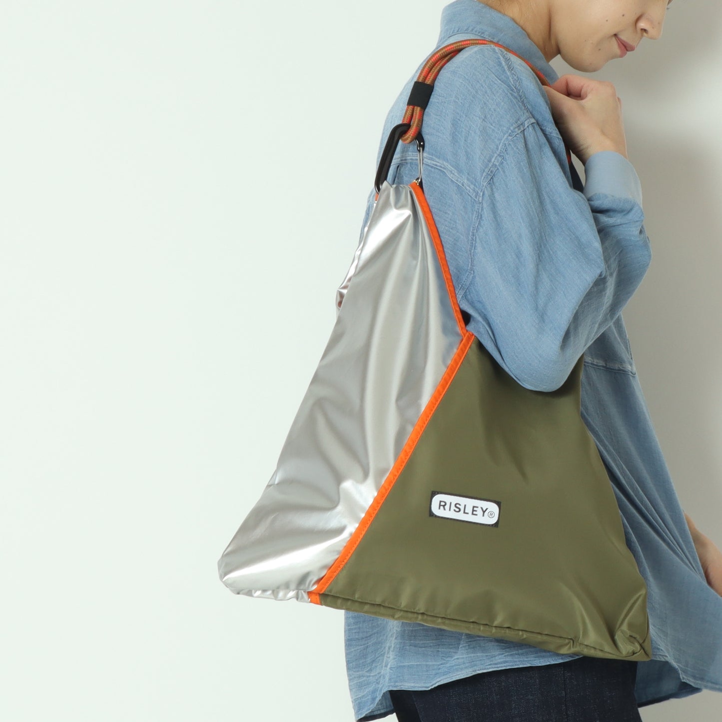 トライアングルバイカラーバッグ  R2501TBG34