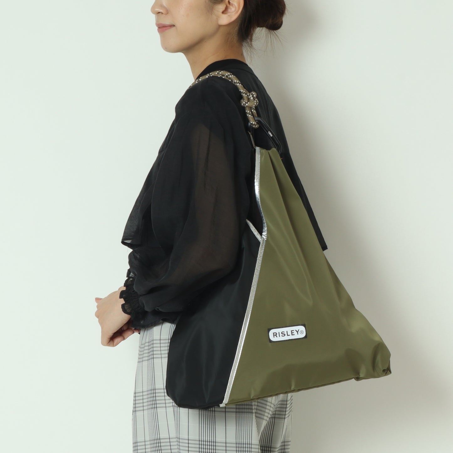 トライアングルバイカラーバッグ  R2501TBG34