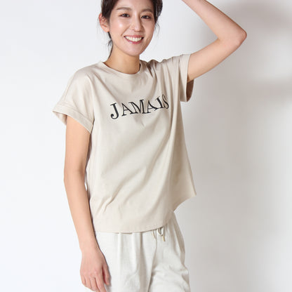 JAMAISロゴフレンチスリーブＴシャツ　808115