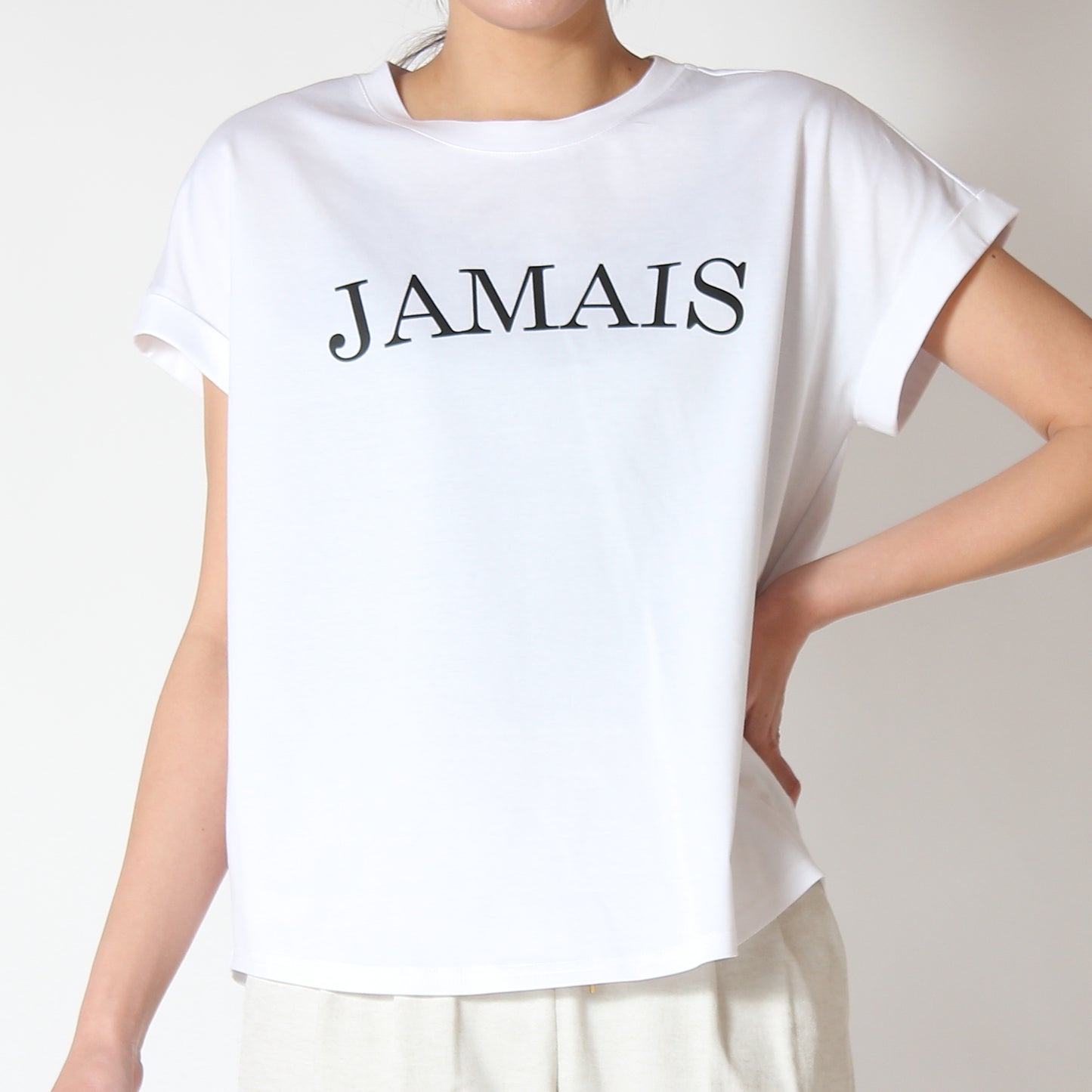 JAMAISロゴフレンチスリーブＴシャツ　808115